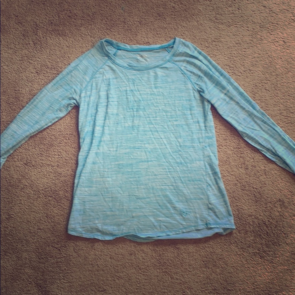 Justice Blue Long Sleve Activewear Tee